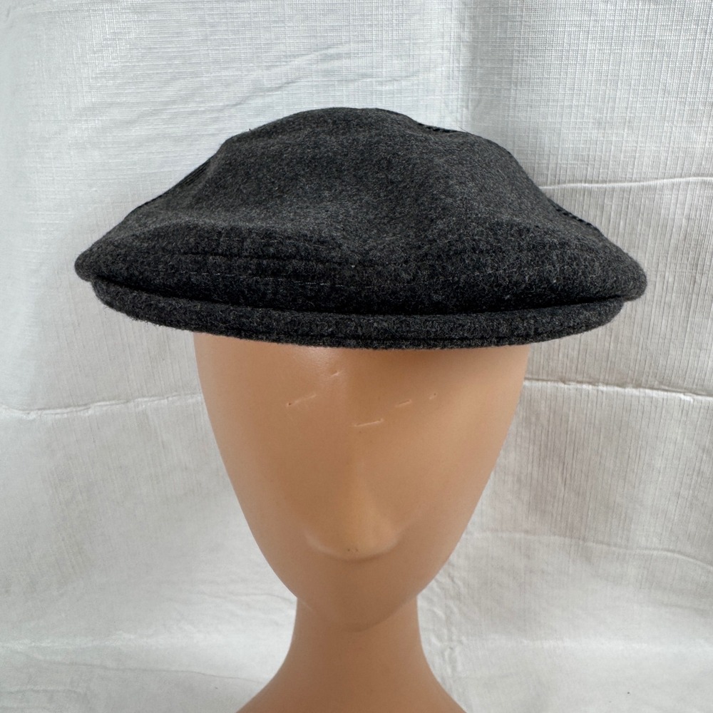 NWT Dockers Mens Newsboy Charcoal Gray Herringbone Ivy Flat Cap Hat S/M - Picture 4 of 8